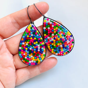 Sprinkle Teardrop Drop Earrings