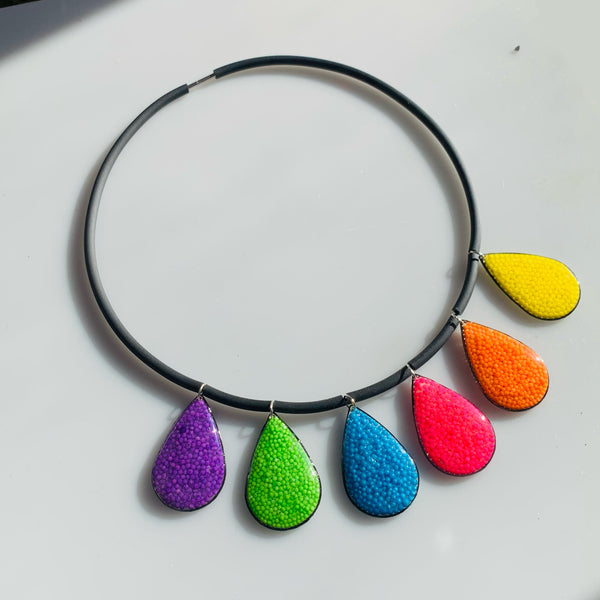 Rainbow Tears Necklace