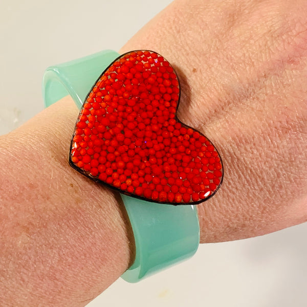 Sprinkles Large Heart cuff Bracelet