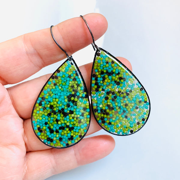 Sprinkle Teardrop Drop Earrings