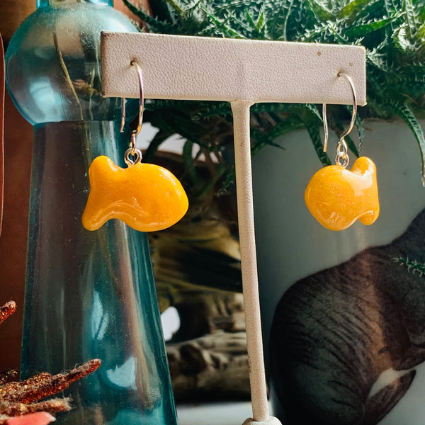 Goldfish Snack Earrings