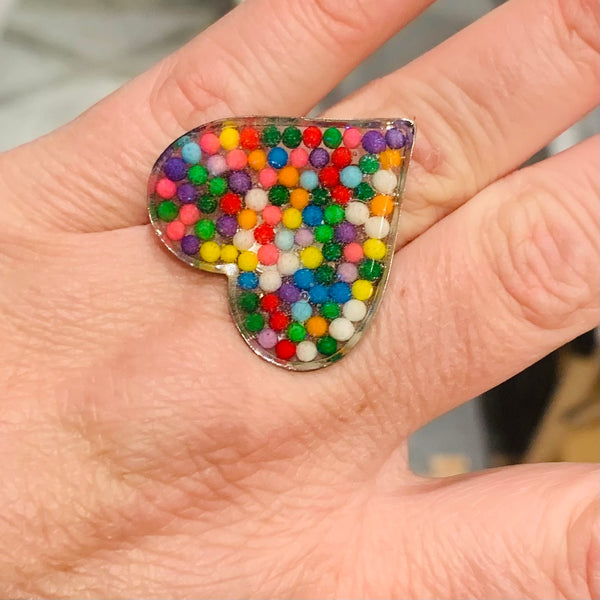 Sprinkle Heart Ring