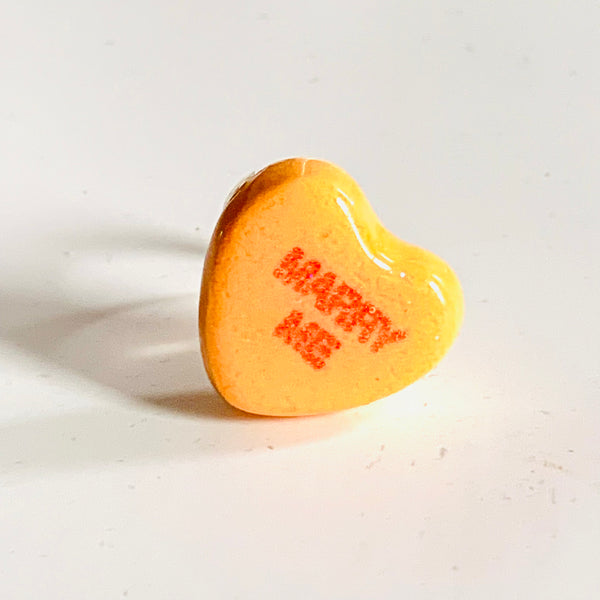 Large Conversation Heart Rings