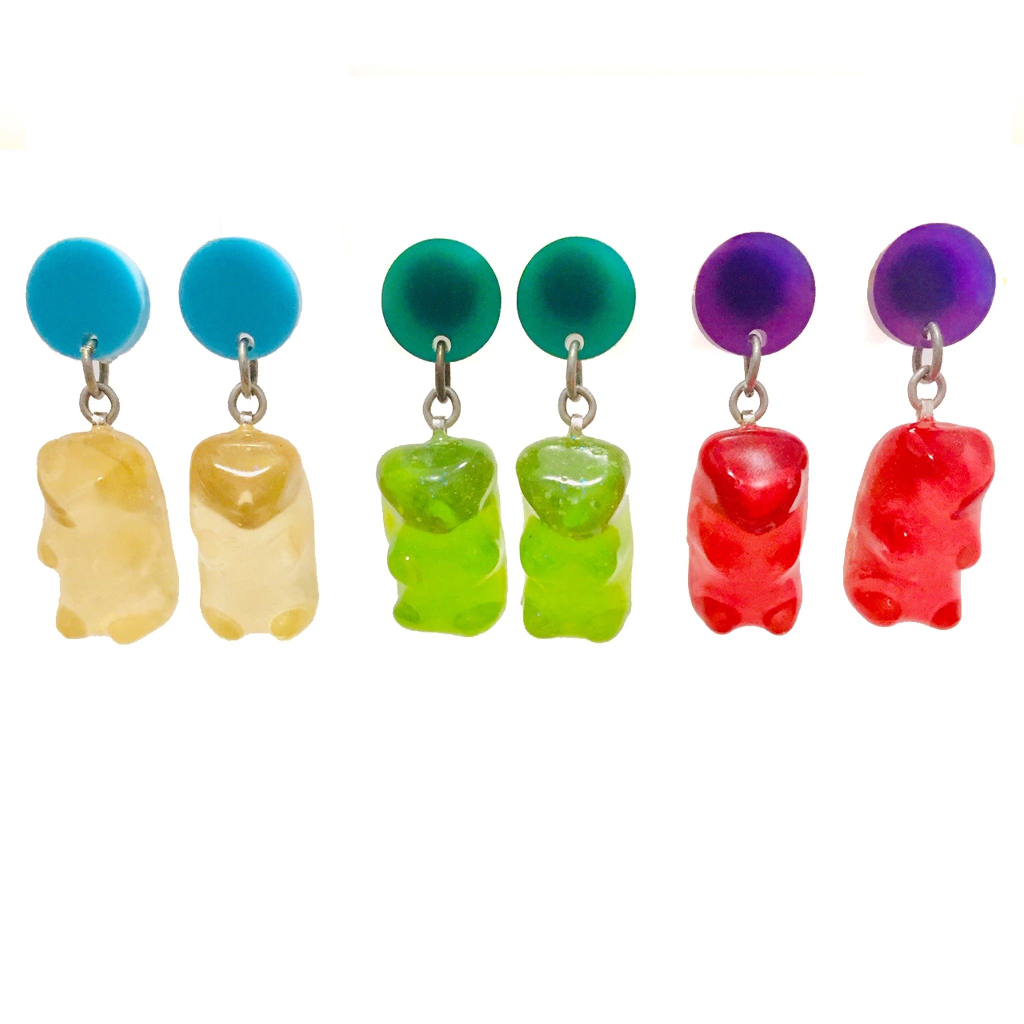 Gummy Bear Dot Earrings – Glitterlimes